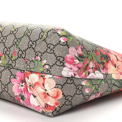 Gucci GG Supreme Monogram Blooms Medium Reversible Tote Beige Multicolor Dry Rose 15 of 19