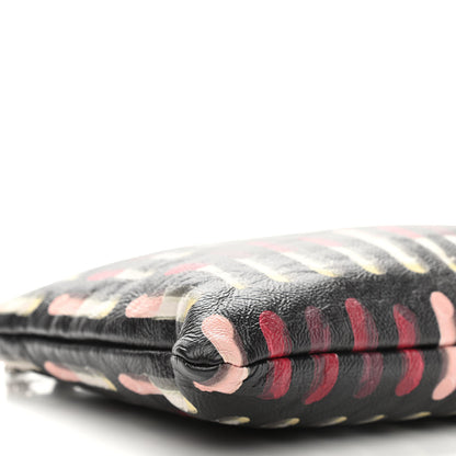 Prada Glace Calfskin Lipstick Print Chain Crossbody Black 8 of 10