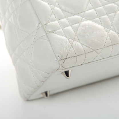 Christian Dior Lambskin Cannage Medium Lady Dior White 12 of 16