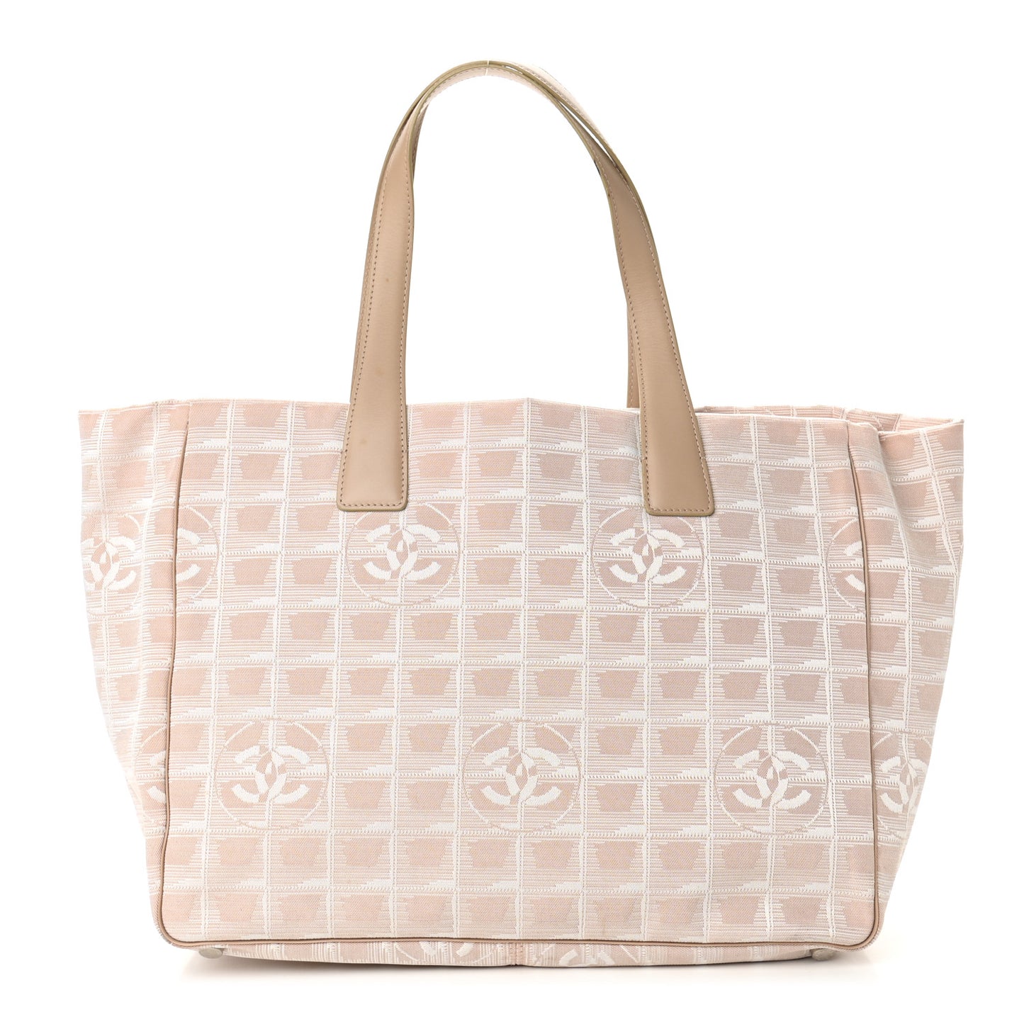 Nylon Medium Travel Tote Beige