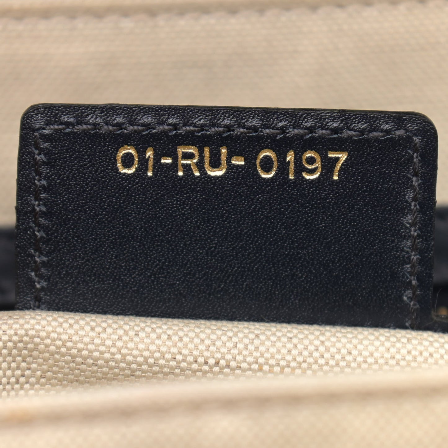 Oblique Flap Bag Navy Blue