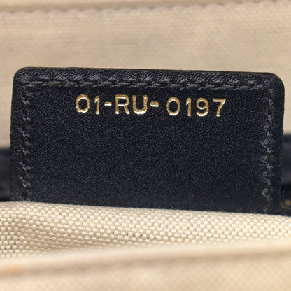 Christian Dior Oblique Flap Bag Navy Blue 7 of 11