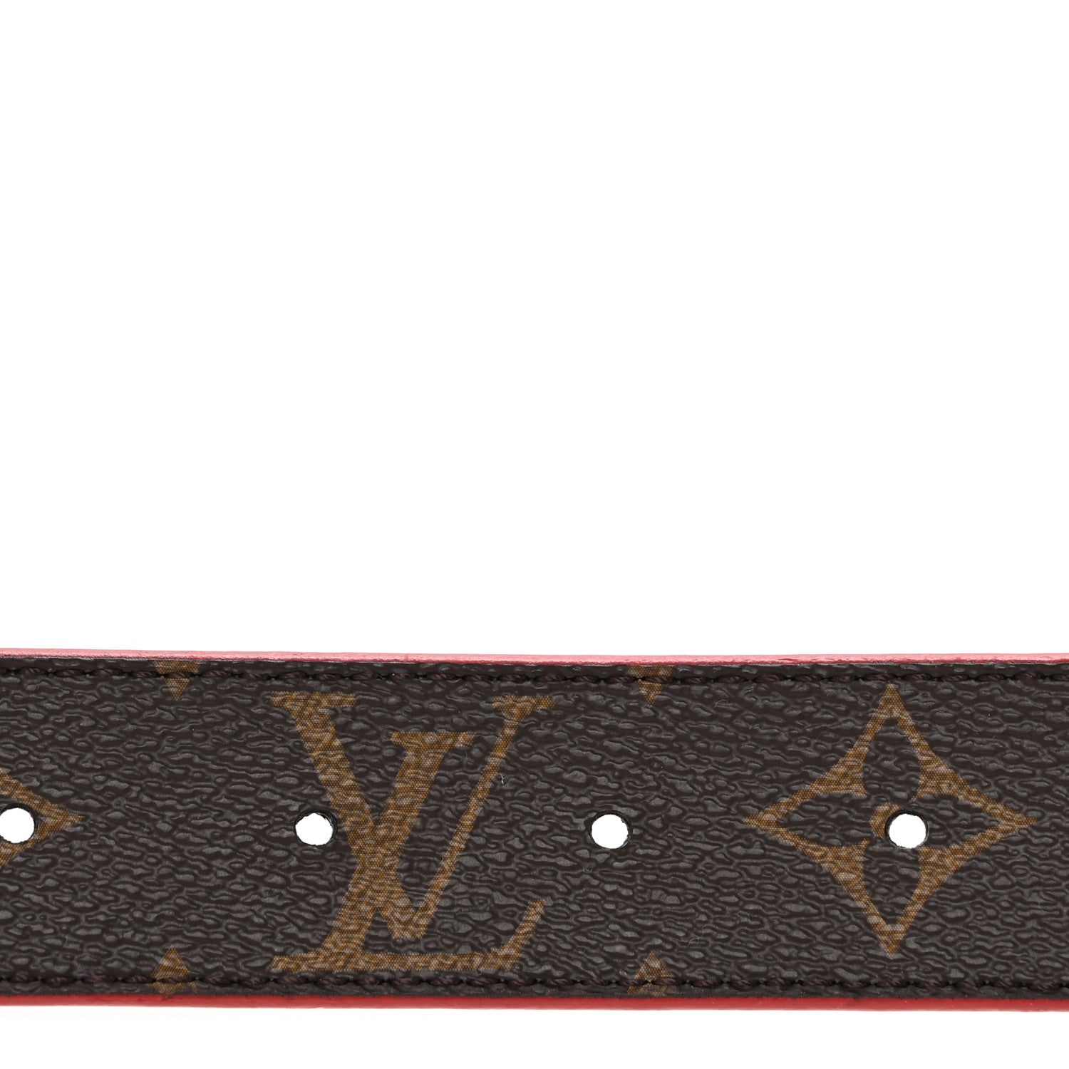 Louis Vuitton Monogram 30mm LV Initiales Reversible Belt 80 32 Coquelicot 3 of 7