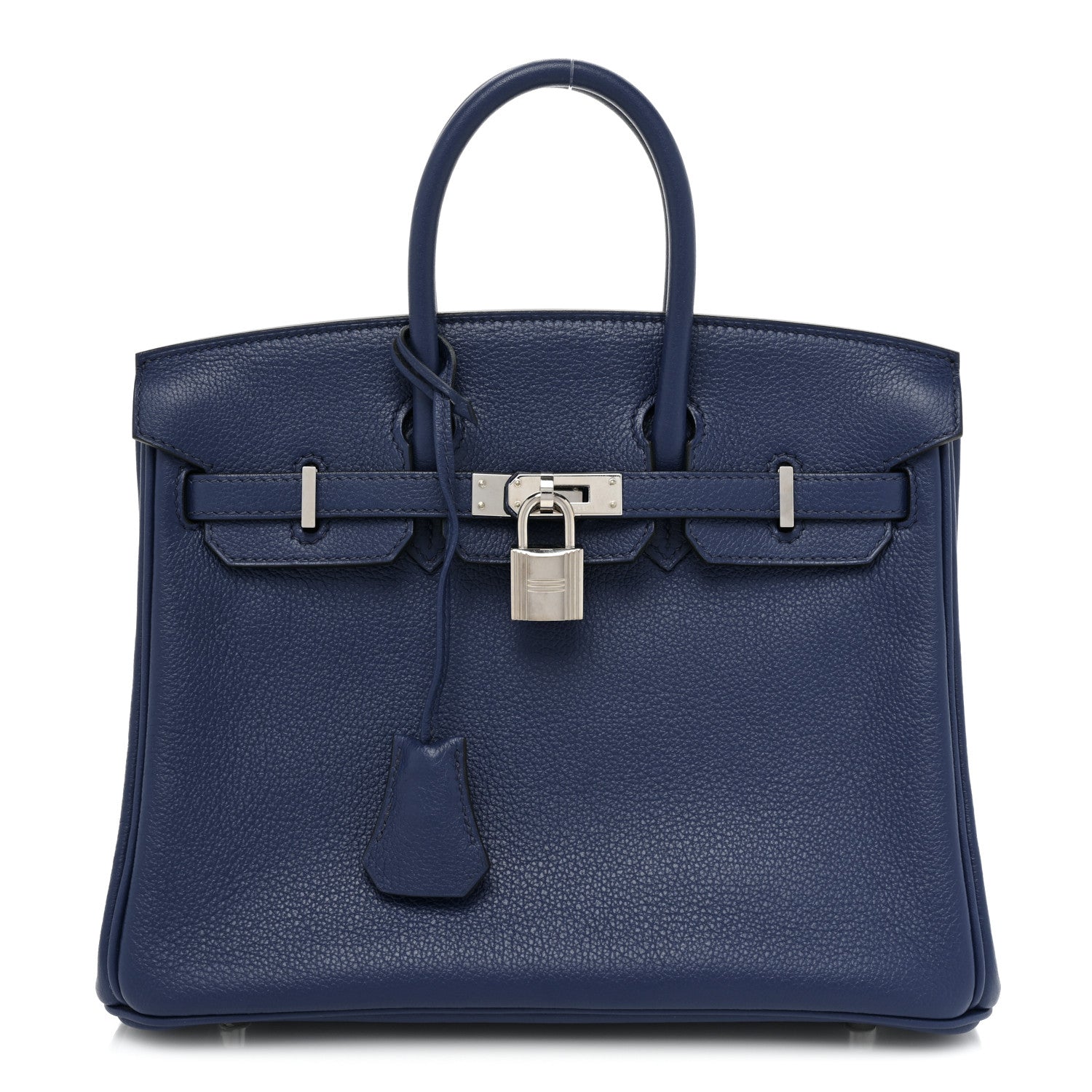 Hermes Taurillon Novillo Birkin 25 Bleu Saphir 1 of 9