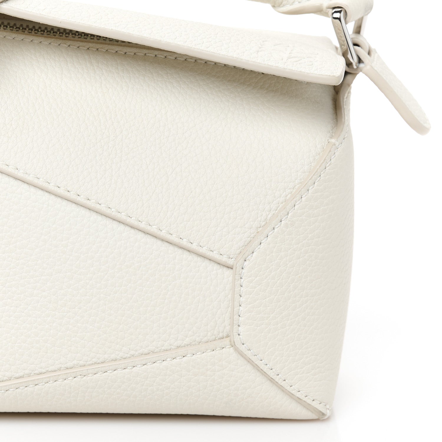 Loewe Calfskin Mini Puzzle Edge Bag Soft White 9 of 12