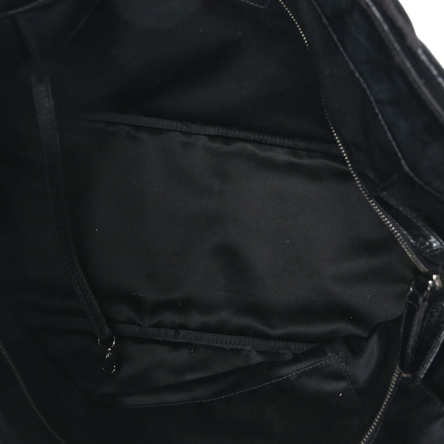 Vinyl Quilted Frozen Shopping Tote Black