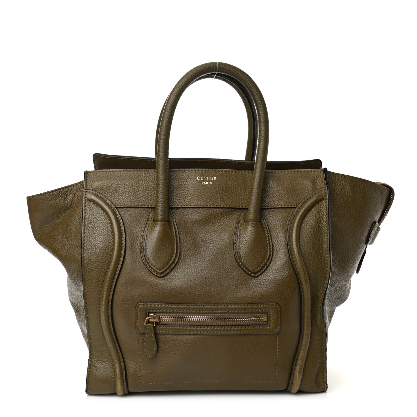 Drummed Calfskin Mini Luggage Jungle