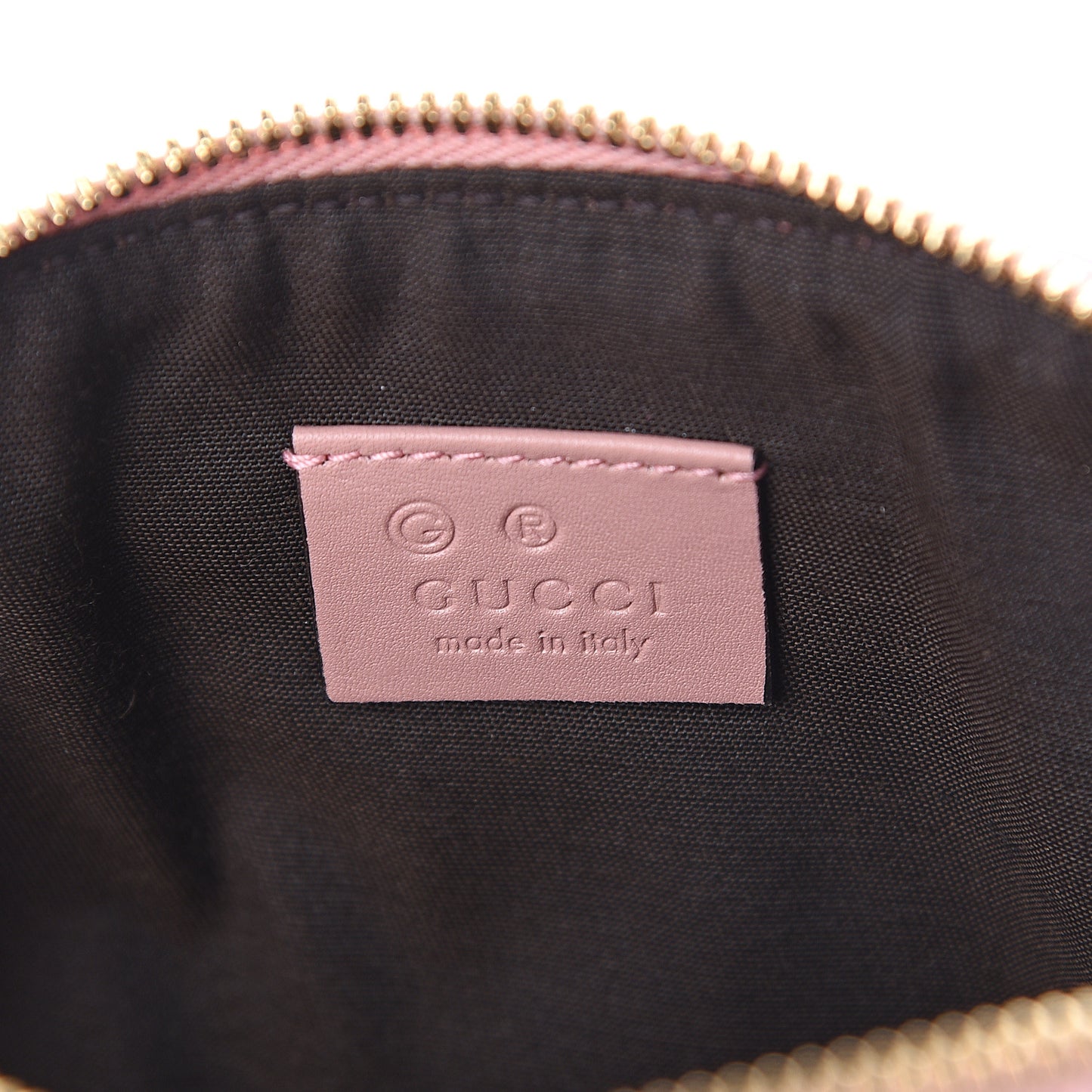 Microguccissima GG Pouch Cosmetic Case Soft Pink