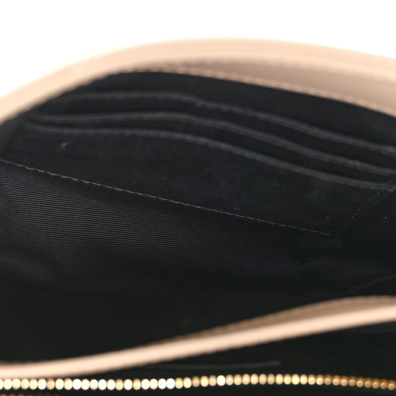 Saint Laurent Calfskin Y Quilted Monogram Toy Loulou Crossbody Bag Dark Beige 5 of 11