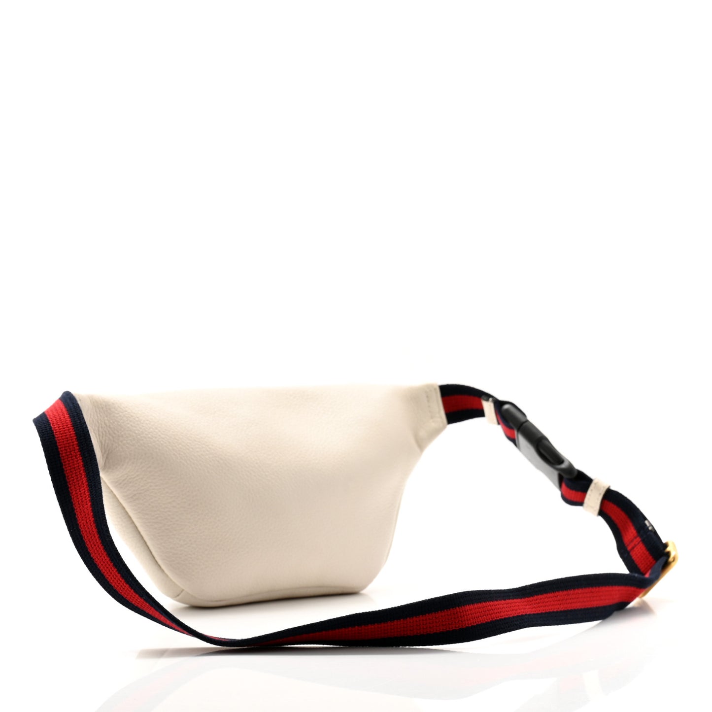 Grained Calfskin Small Logo Belt Bag White