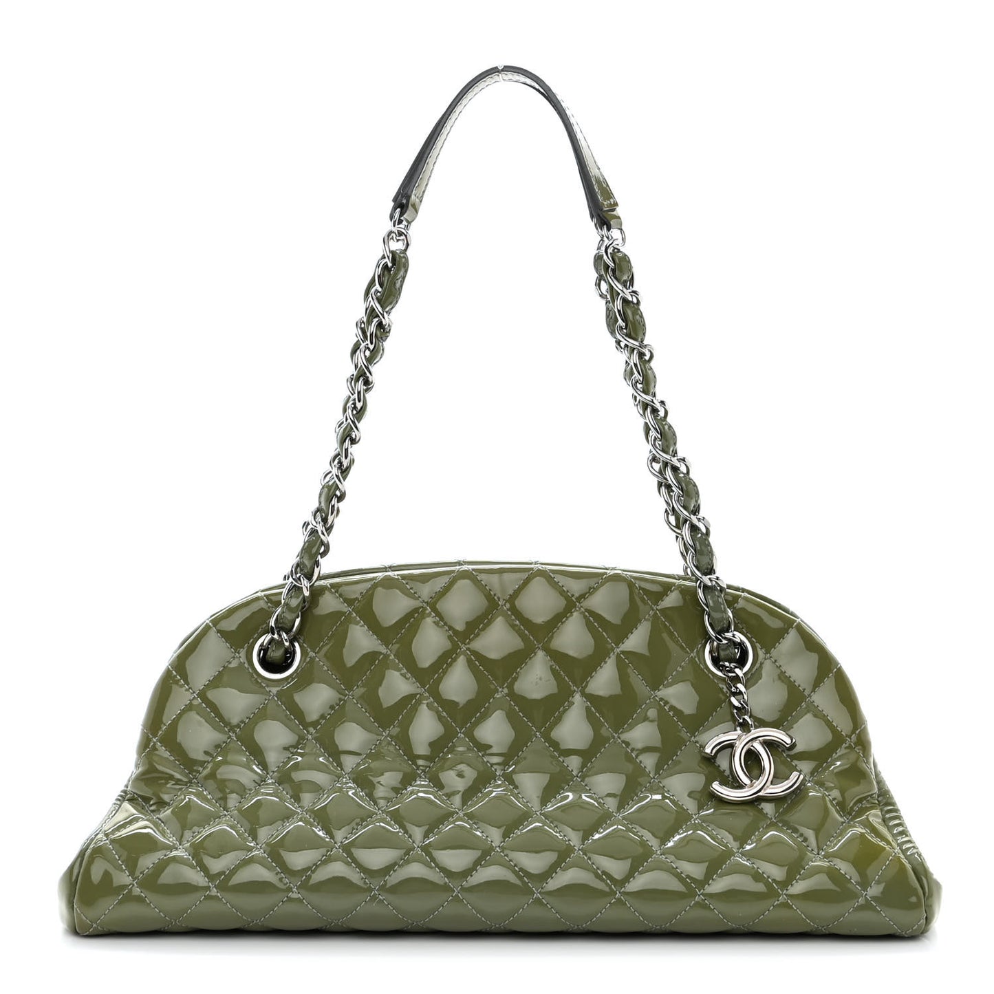 Patent Quilted Medium Just Mademoiselle Green