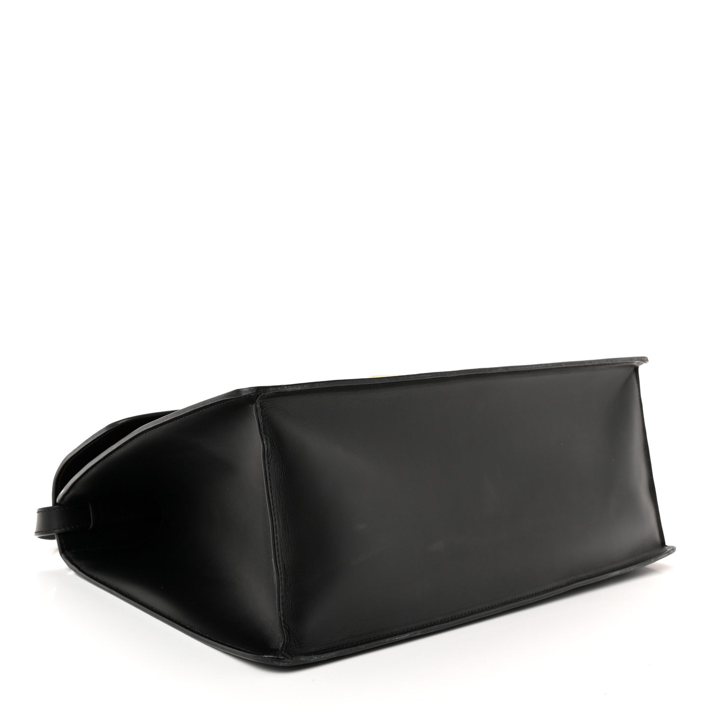 Calfskin Maxi Sylvie Top Handle Bag Black