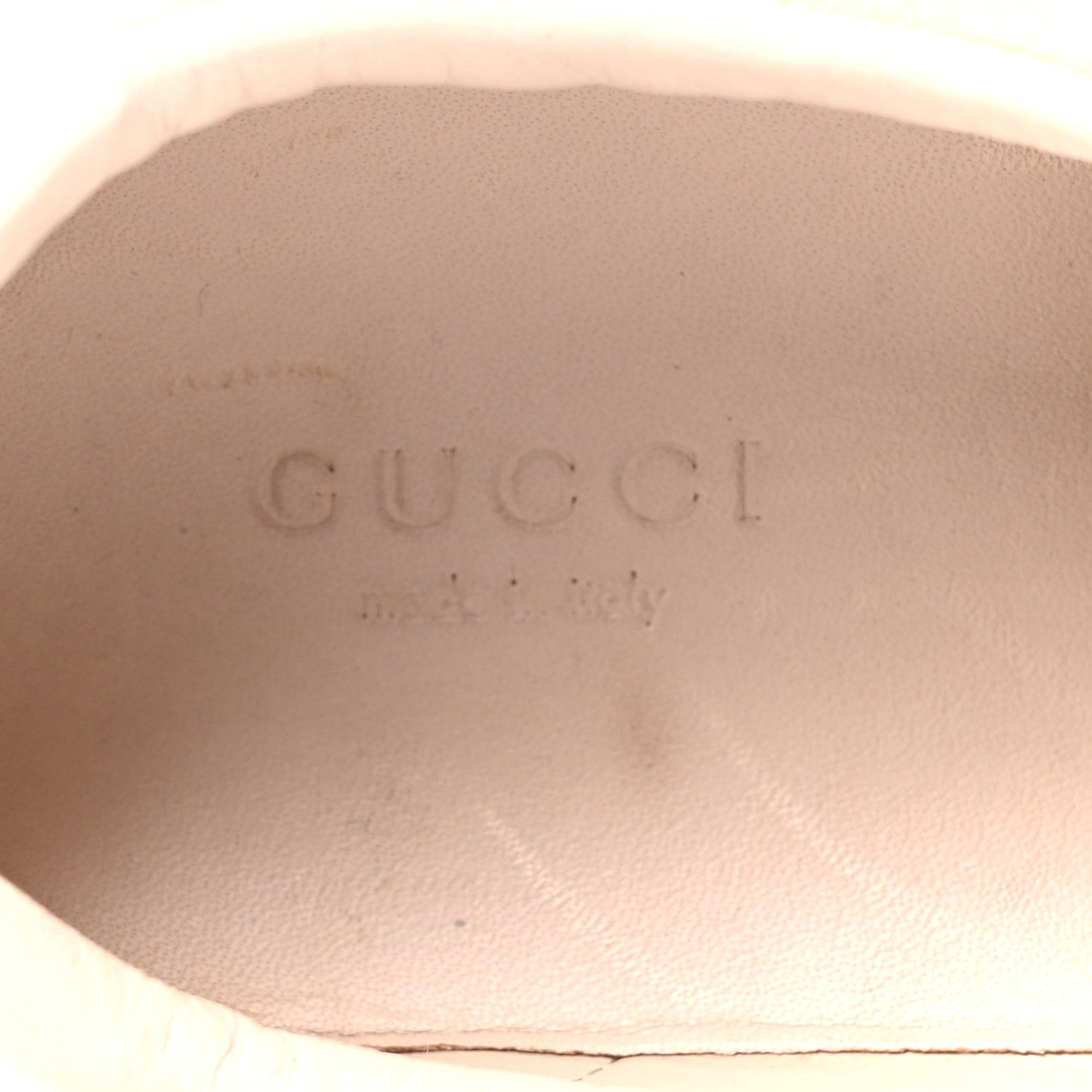 Gucci Calfskin Suede Web Womens G74 Sneakers 37.5 Oatmeal Soft Rose 8 of 9