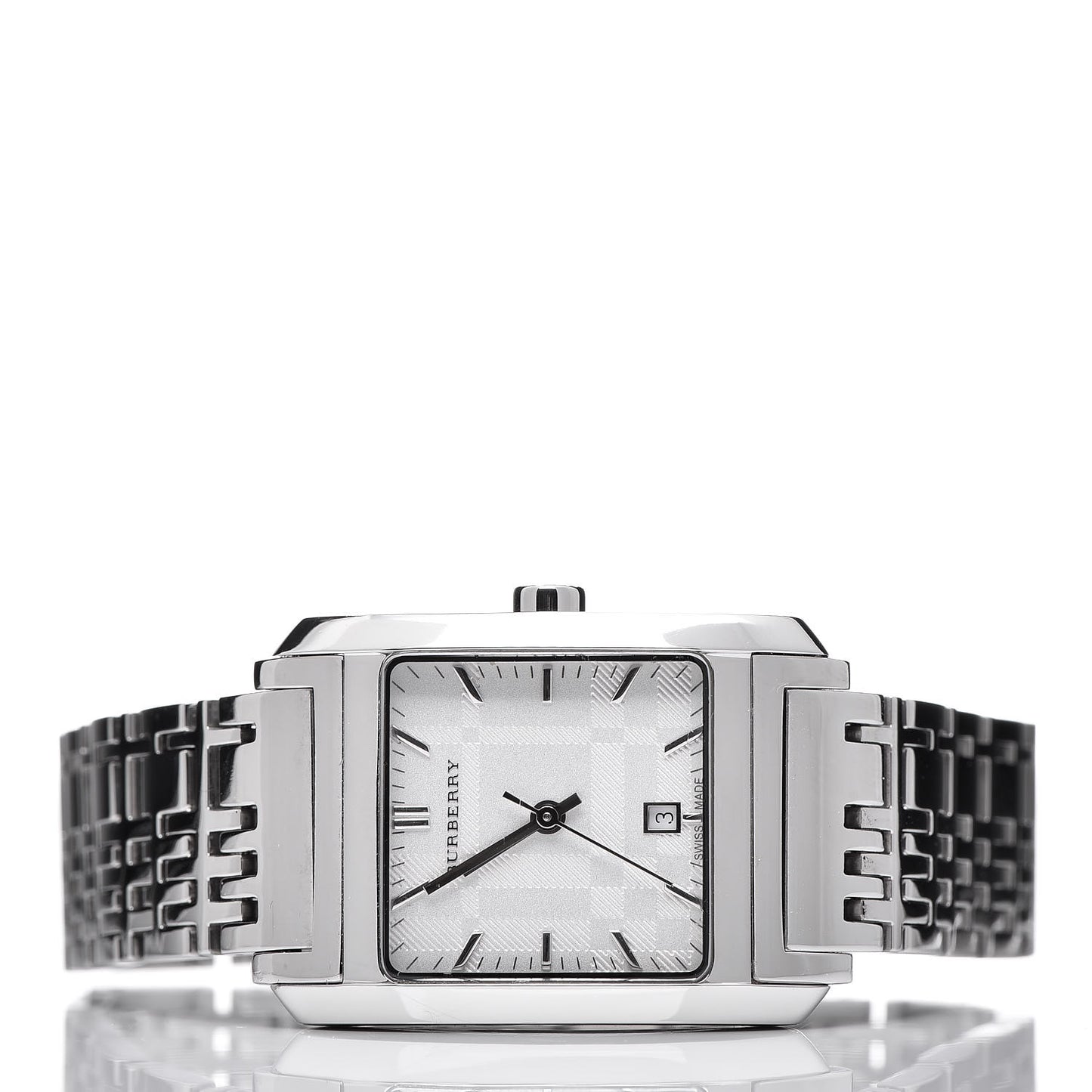 Stainless Steel 25mm Nova Check Quartz Watch BU1572