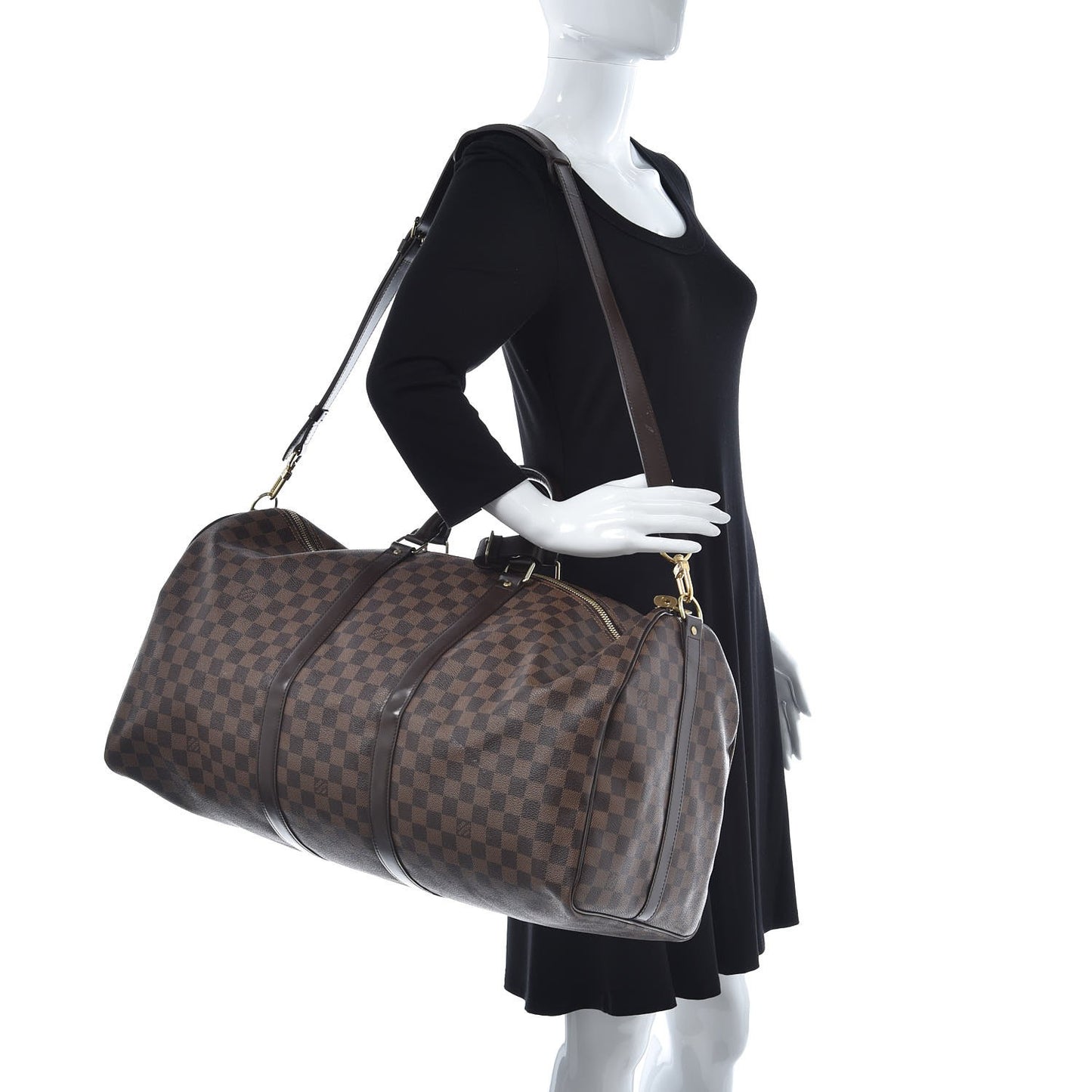Damier Ebene Keepall Bandouliere 55