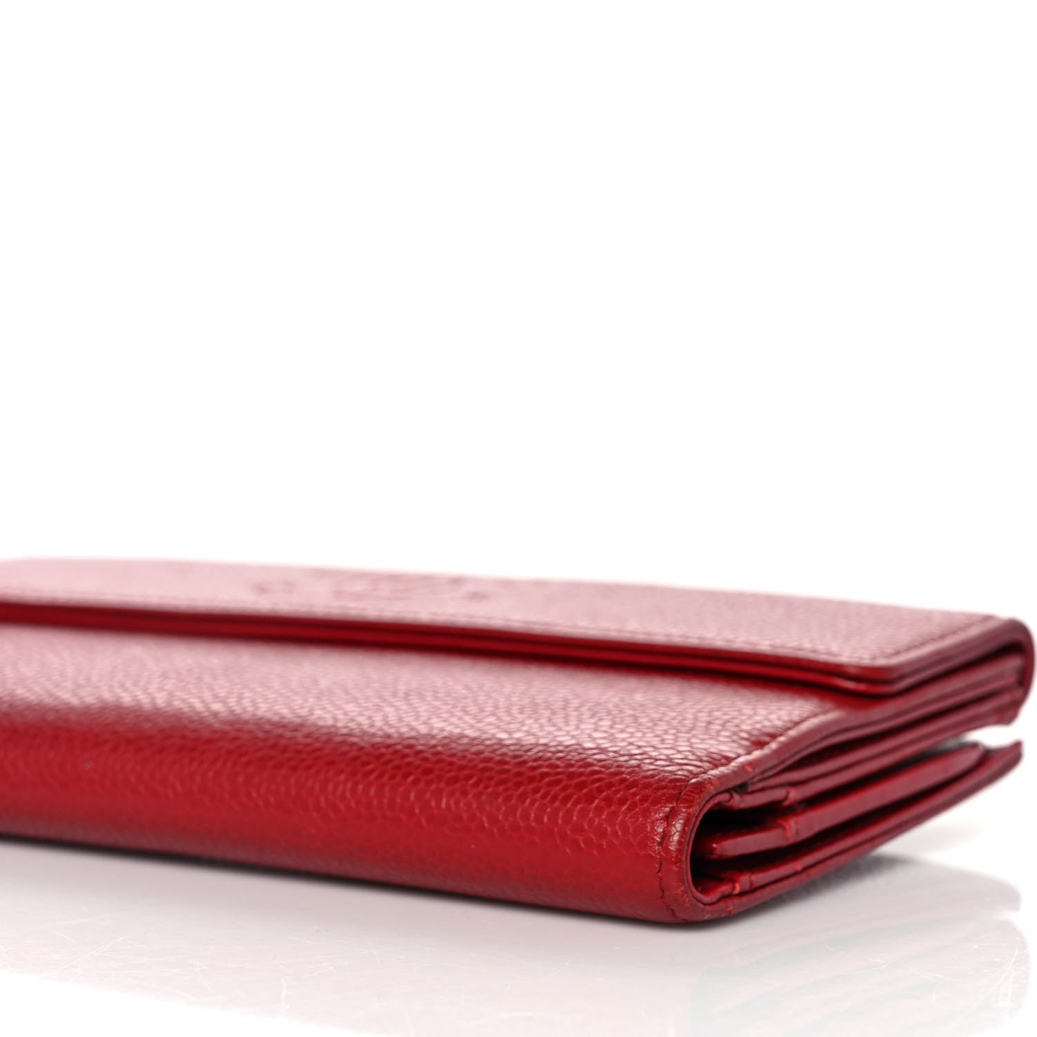 Chanel Caviar Timeless CC French Long Wallet Red 10 of 12