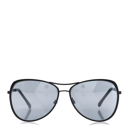Chanel Pilot Summer Aviator Sunglasses 4223 Black 2 of 8