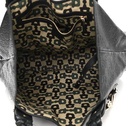 Gucci Guccissima Medium Pelham Shoulder Bag Black 5 of 14
