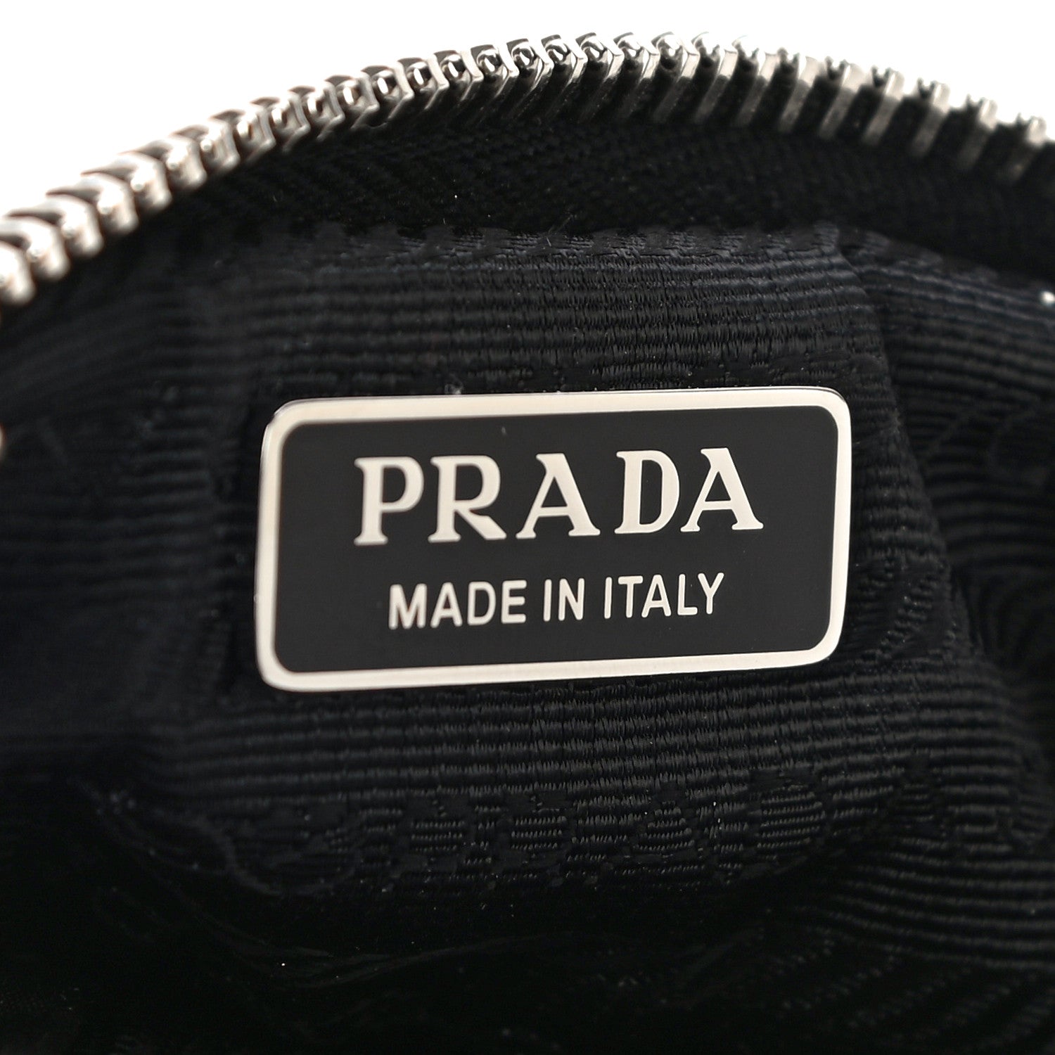 Prada Tessuto Nylon Saffiano Triangle Cargo Pouch Black 5 of 8