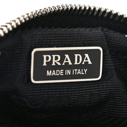 Prada Tessuto Nylon Saffiano Triangle Cargo Pouch Black 5 of 8