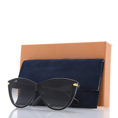 Louis Vuitton Acetate Blue Velvet Sunglasses Z1293E Black 8 of 8