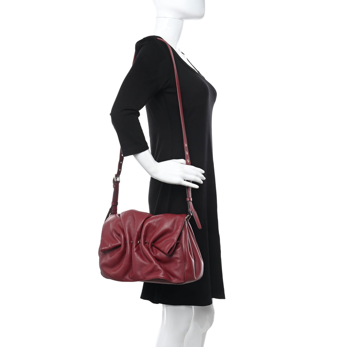 Smooth Calfskin Bloomy Crossbody Bag Rosso Valentino