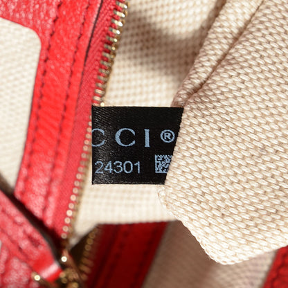Gucci Pebbled Calfskin Medium Soho Shoulder Bag Red 9 of 9