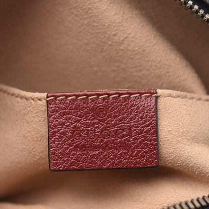 Gucci Azalea Calfskin Matelasse Diagonal Torchon GG Marmont Belt Bag 75 30 Black Romantic Cerise 5 of 11