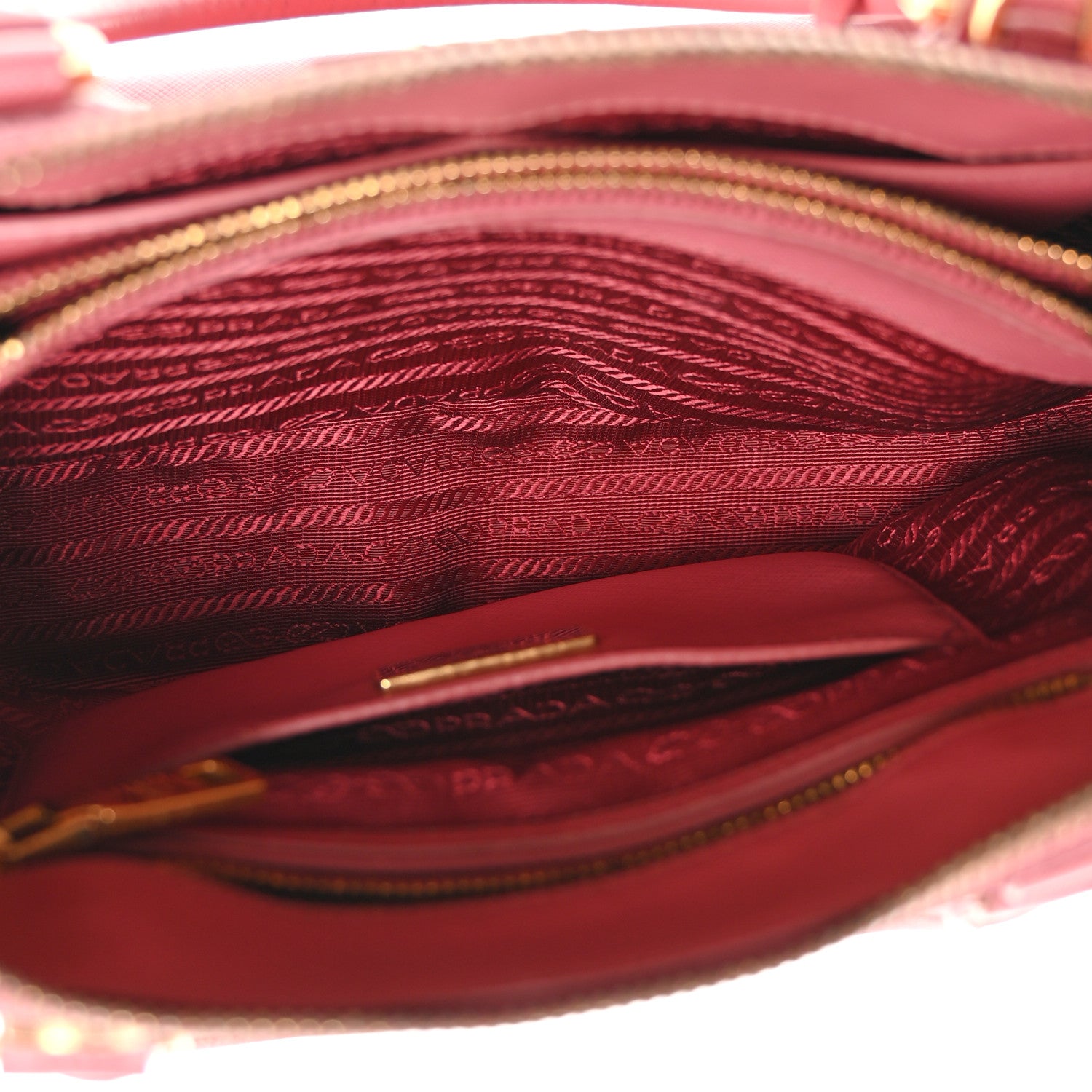 Prada Saffiano Lux Medium Promenade Tote Peonia 5 of 11