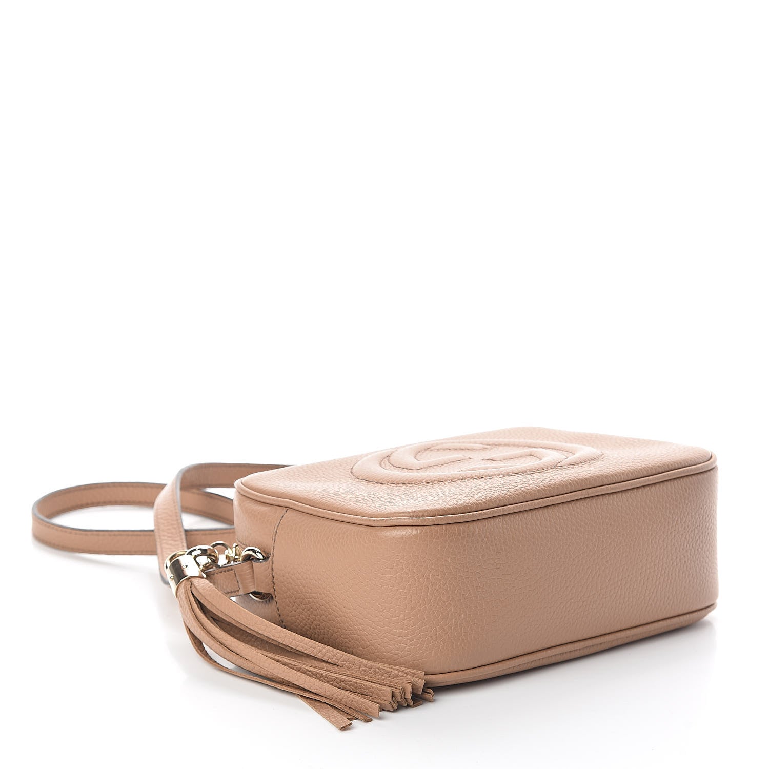 Gucci Pebbled Calfskin Small Soho Disco Bag Rose Beige 4 of 10