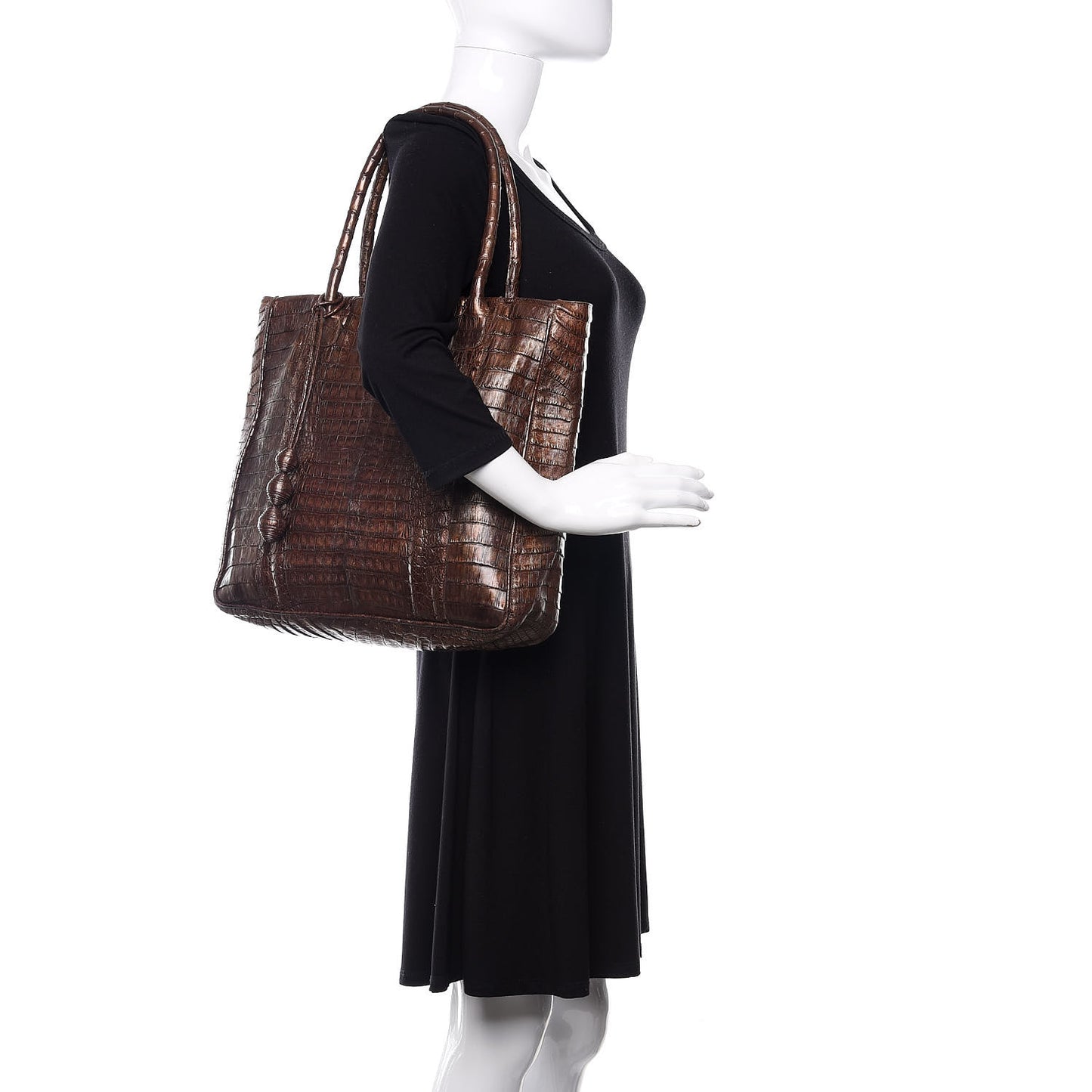 Crocodile Tote Brown