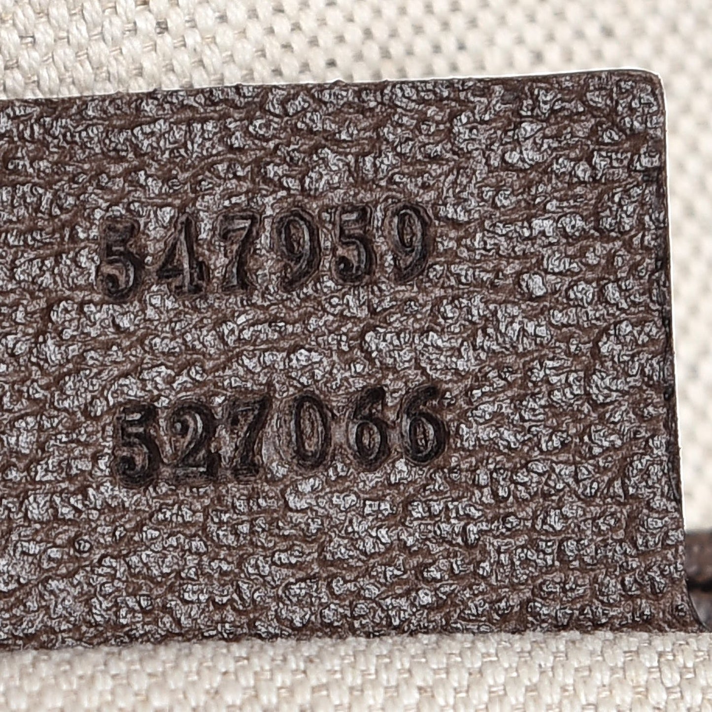 GG Supreme Monogram Textured Dollar Calfskin Web Large Savoy Duffle Bag Beige Ebony New Acero