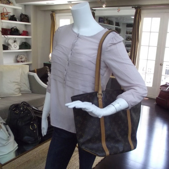 Louis Vuitton Monogram Sac Shopping Tote 2 of 9