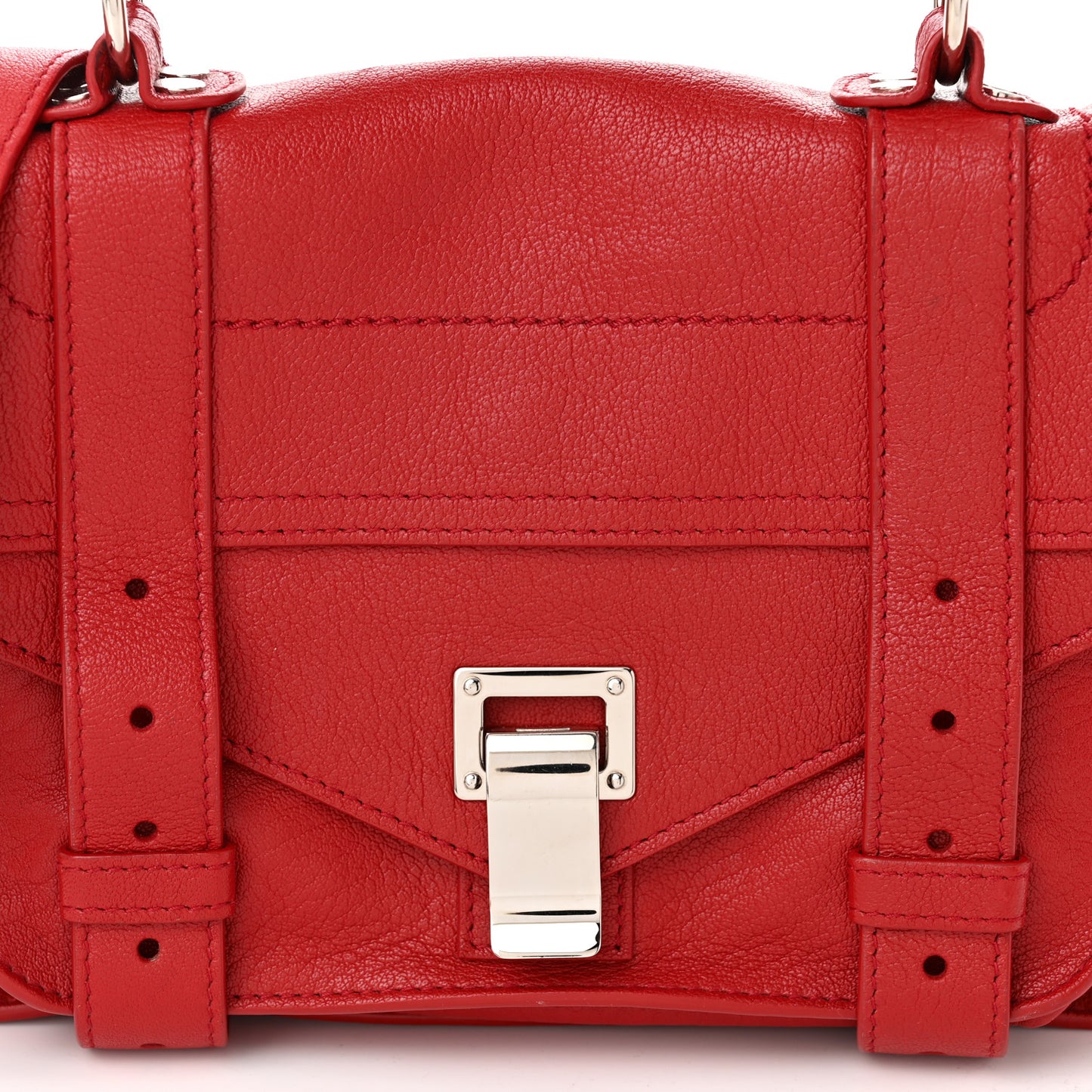 Lambskin Tiny PS1 Satchel Red