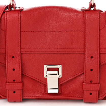 Proenza Schouler Lambskin Tiny PS1 Satchel Red 8 of 11
