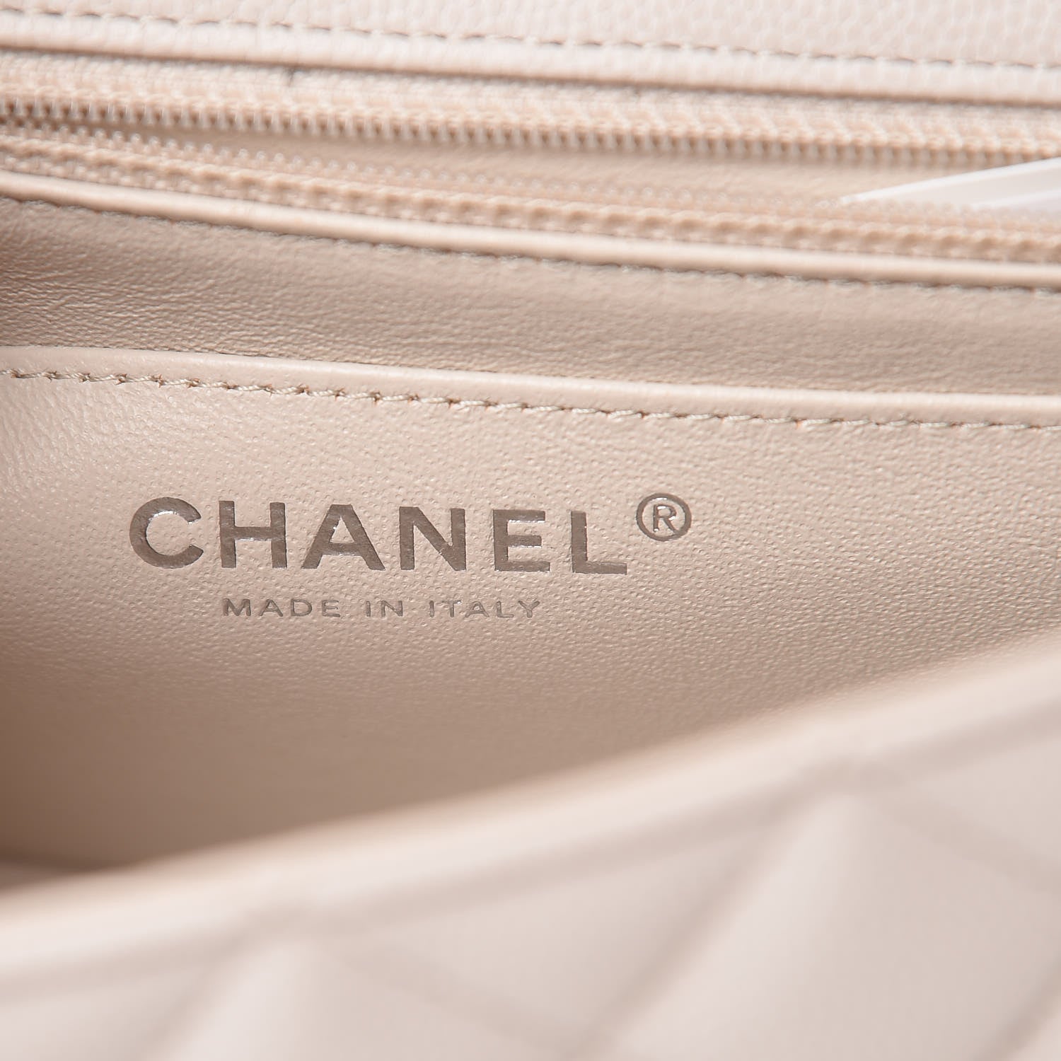 Chanel Caviar Quilted Mini Rectangular Flap Ivory 6 of 10