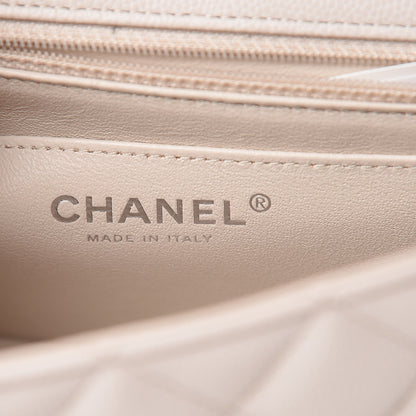 Chanel Caviar Quilted Mini Rectangular Flap Ivory 6 of 10