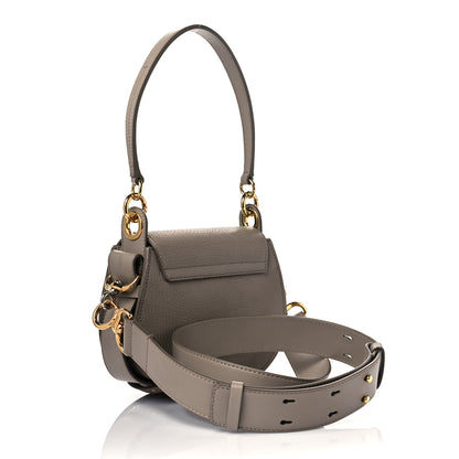 Chloe Grained Calfskin Small Tess Bag Motty Grey 3 of 10