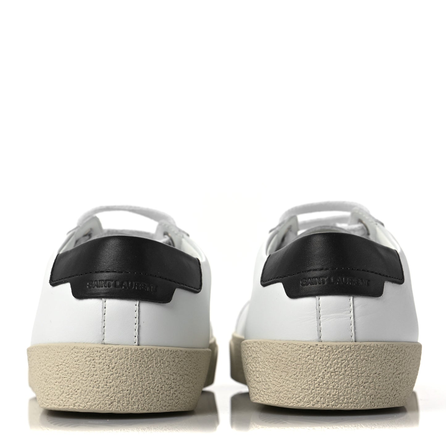 Calfskin Embroidered Court Classic Sneakers 41 White Black