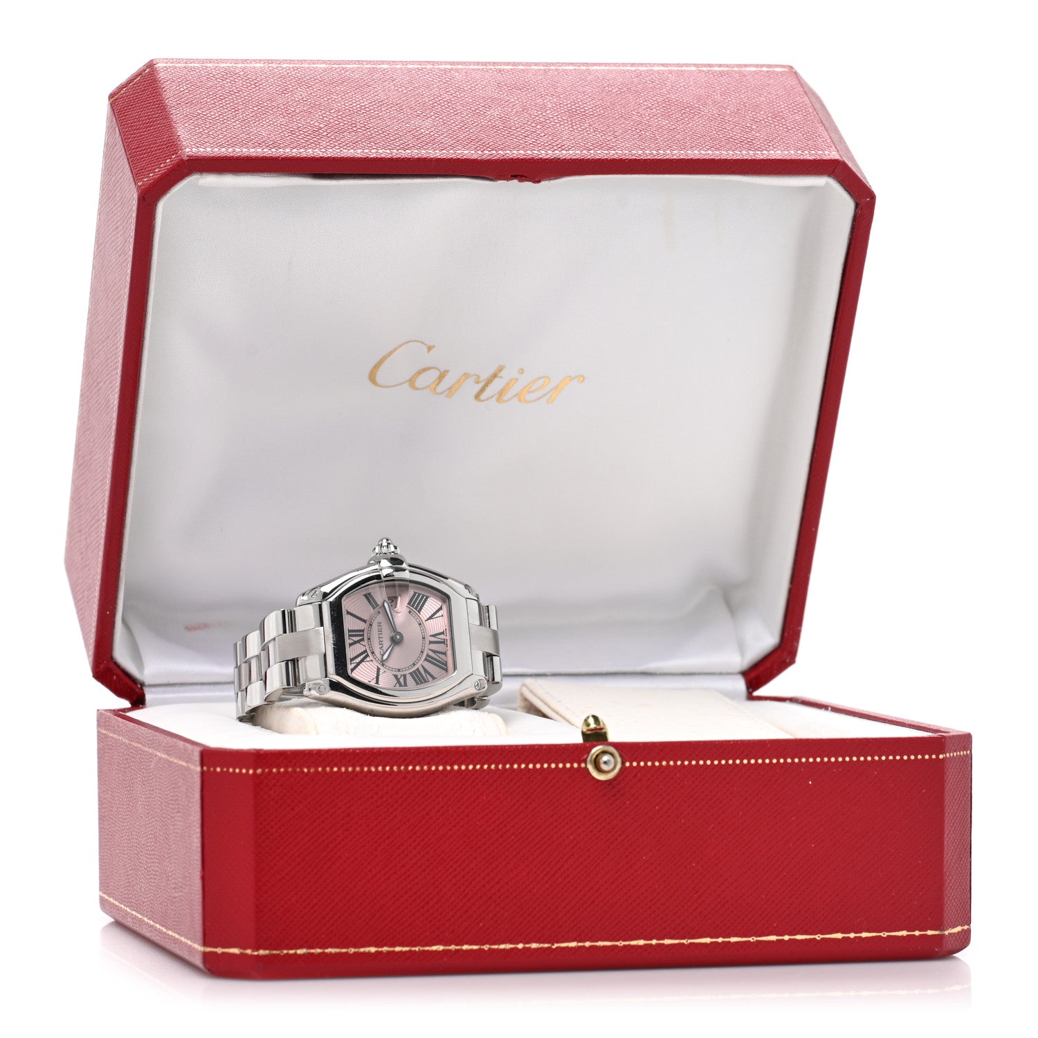 Cartier Stainless Steel 31mm Roadster Quartz Watch Pink Pink 5 of 5