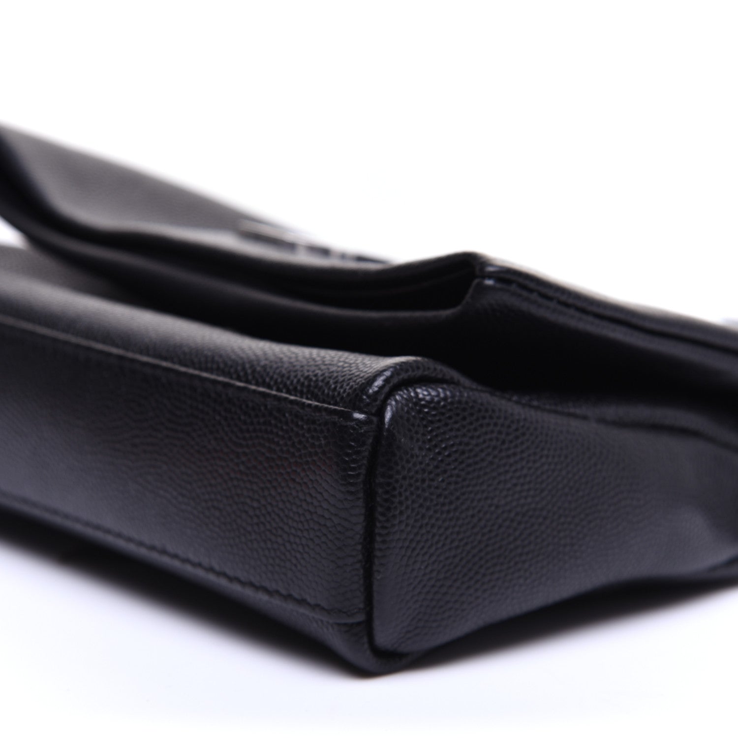 Saint Laurent Grain De Poudre Monogram Toy West Hollywood Fold-Over Bag Black 7 of 12