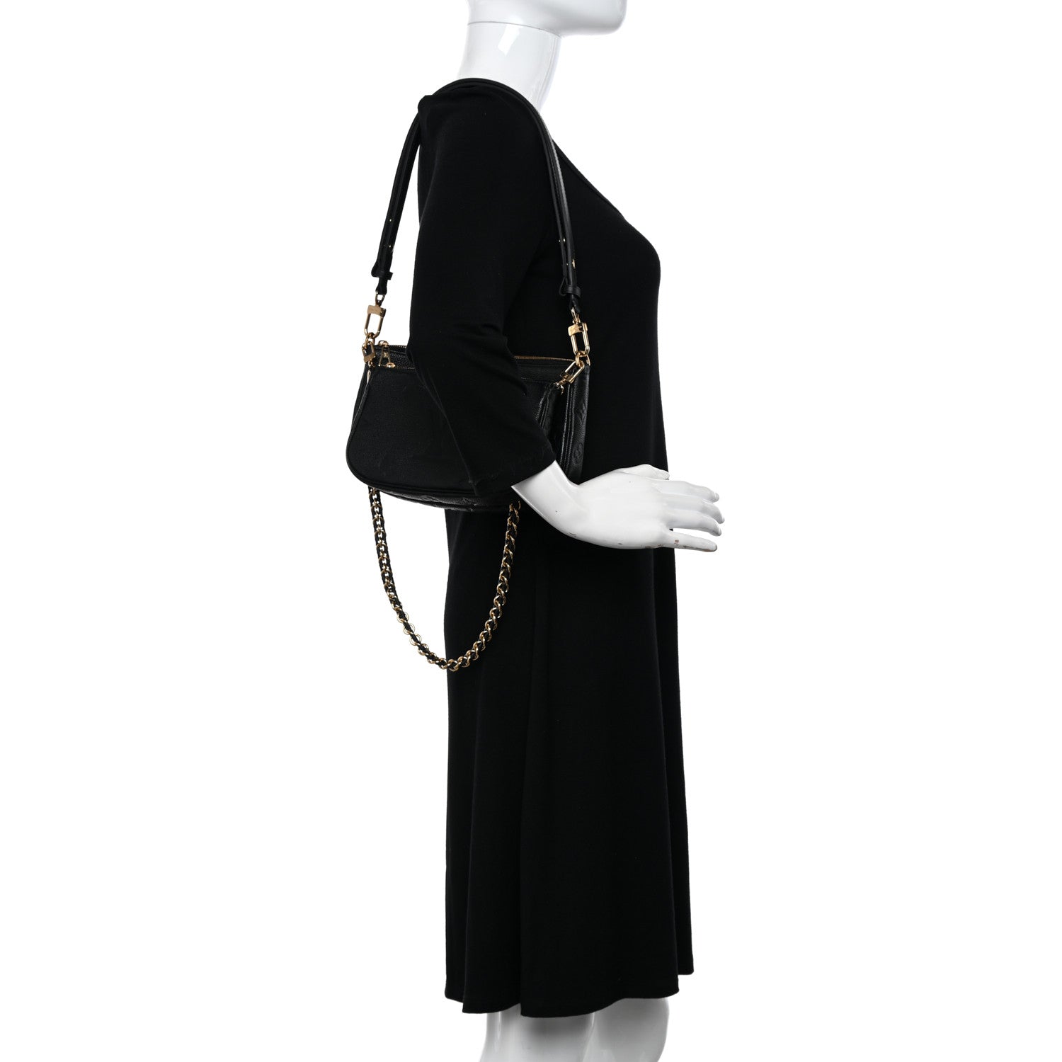 Louis Vuitton Empreinte Monogram Giant Wild At Heart Multi Pochette Accessories Black 2 of 10