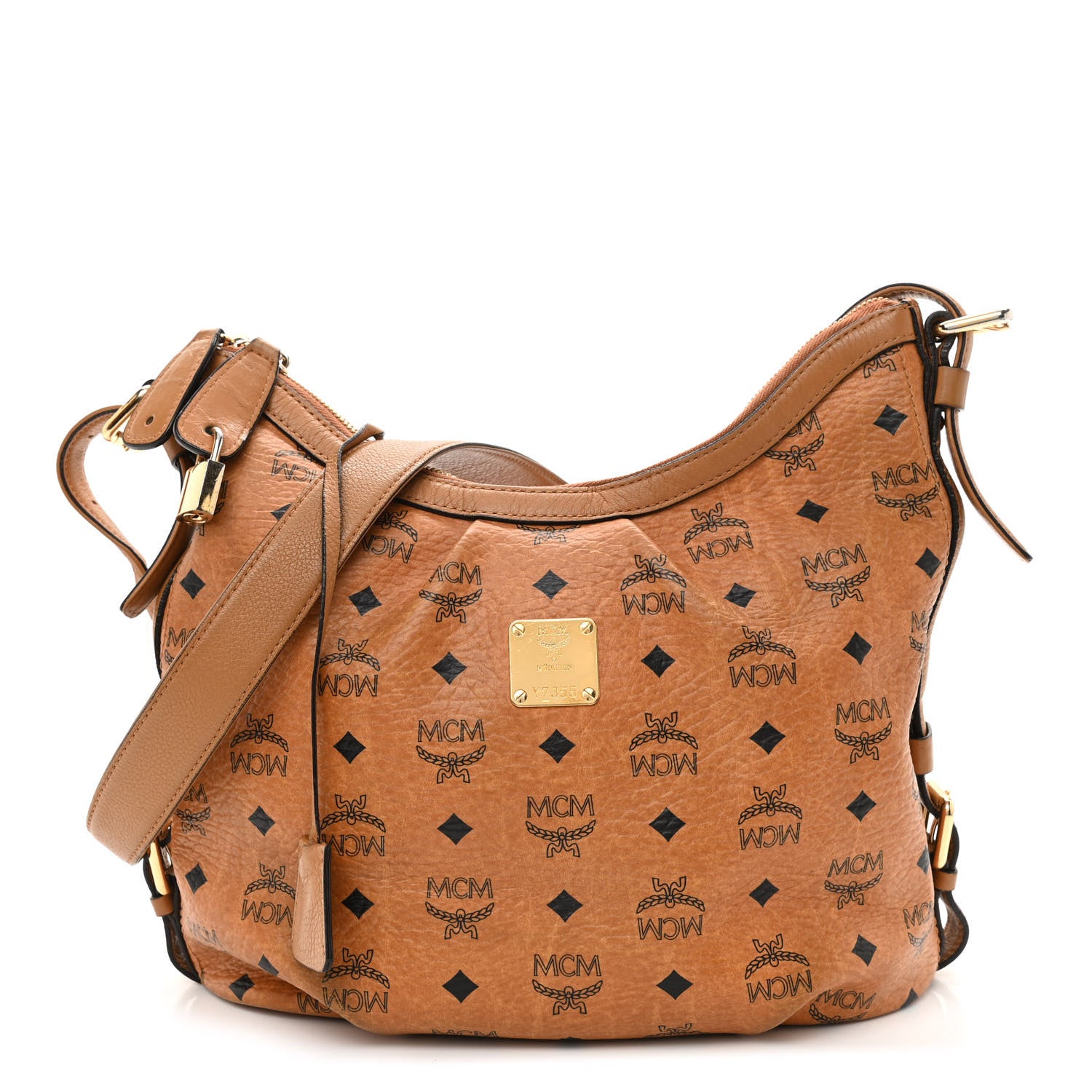 MCM Visetos Hobo Cognac 1 of 13
