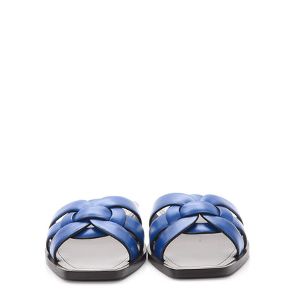 Saint Laurent Calfskin Nu Pied 05 Slide Sandal 36 Blue Majorelle 2 of 9