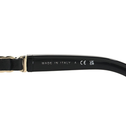 Chanel Metal Calfskin Round Chain Sunglasses 4265-Q Black 6 of 7