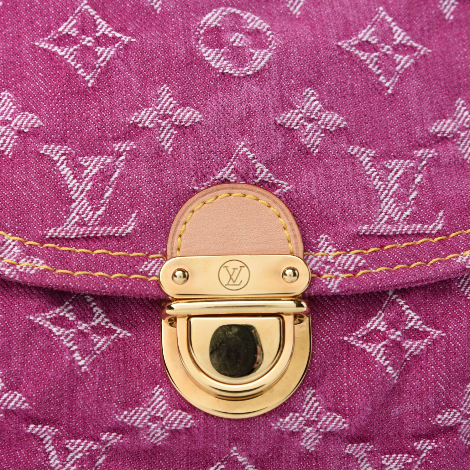 Louis Vuitton Monogram Denim Mini Pleaty Fuchsia 10 of 10