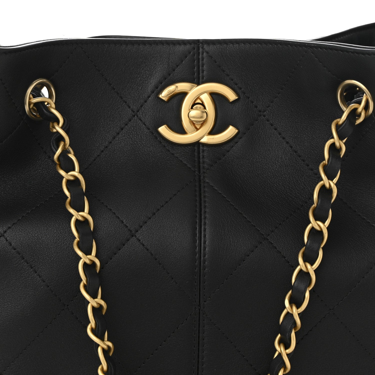 Chanel Calfskin Stitched Hobo Black 8 of 10