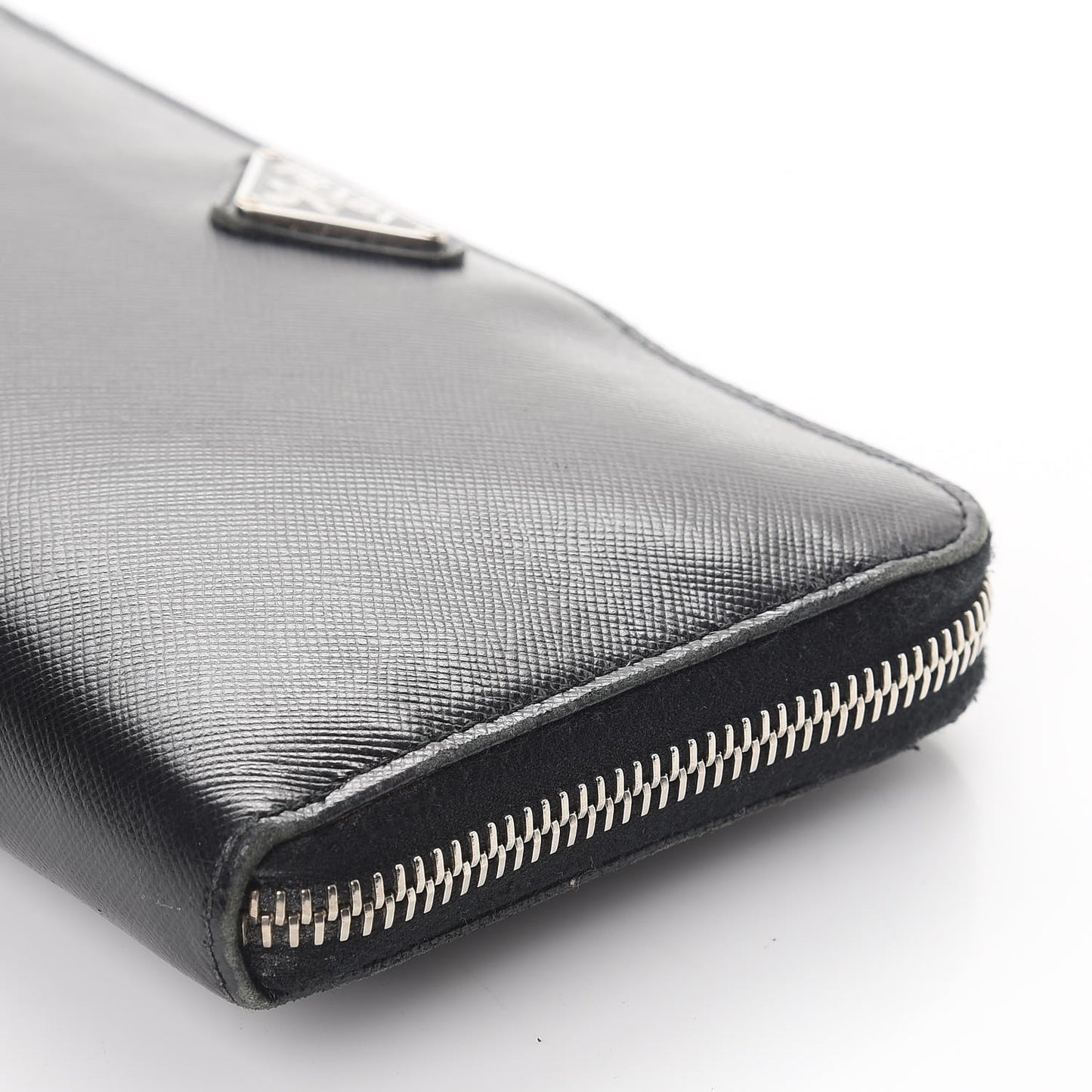 Saffiano Zip Around Wallet Nero Black