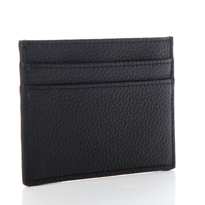 Christian Dior Grained Calfskin Card Holder Black 3 of 7