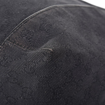 Gucci Denim Monogram Hobo Black 18 of 25